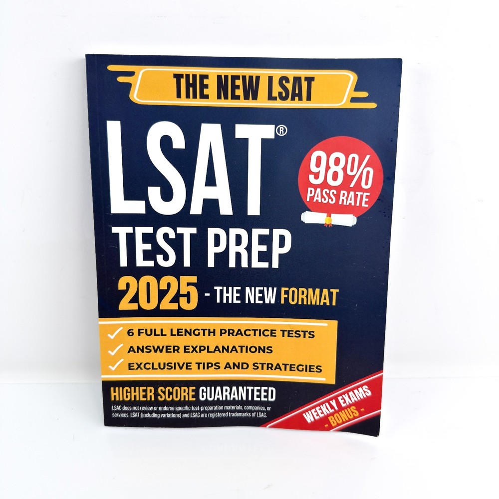 The New LSAT Test Prep 2025 – 6 Full-Length Practice Tests, New Format, Higher