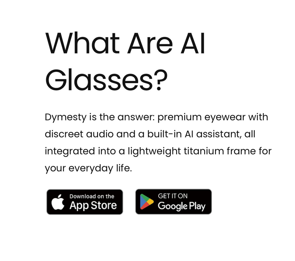 DYMESTY AI Glasses Cook Edge
