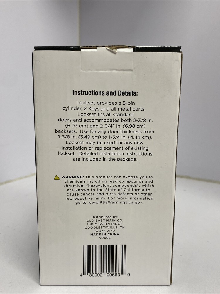 Pro Essentials Entry Lockset Stainless Steel Finish