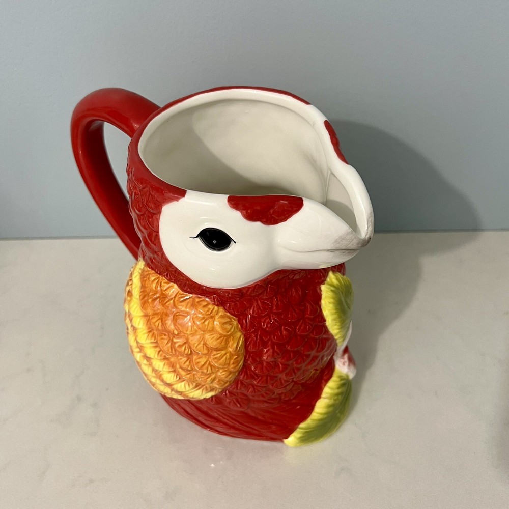 Macaw Parrot Ceramic Pitcher