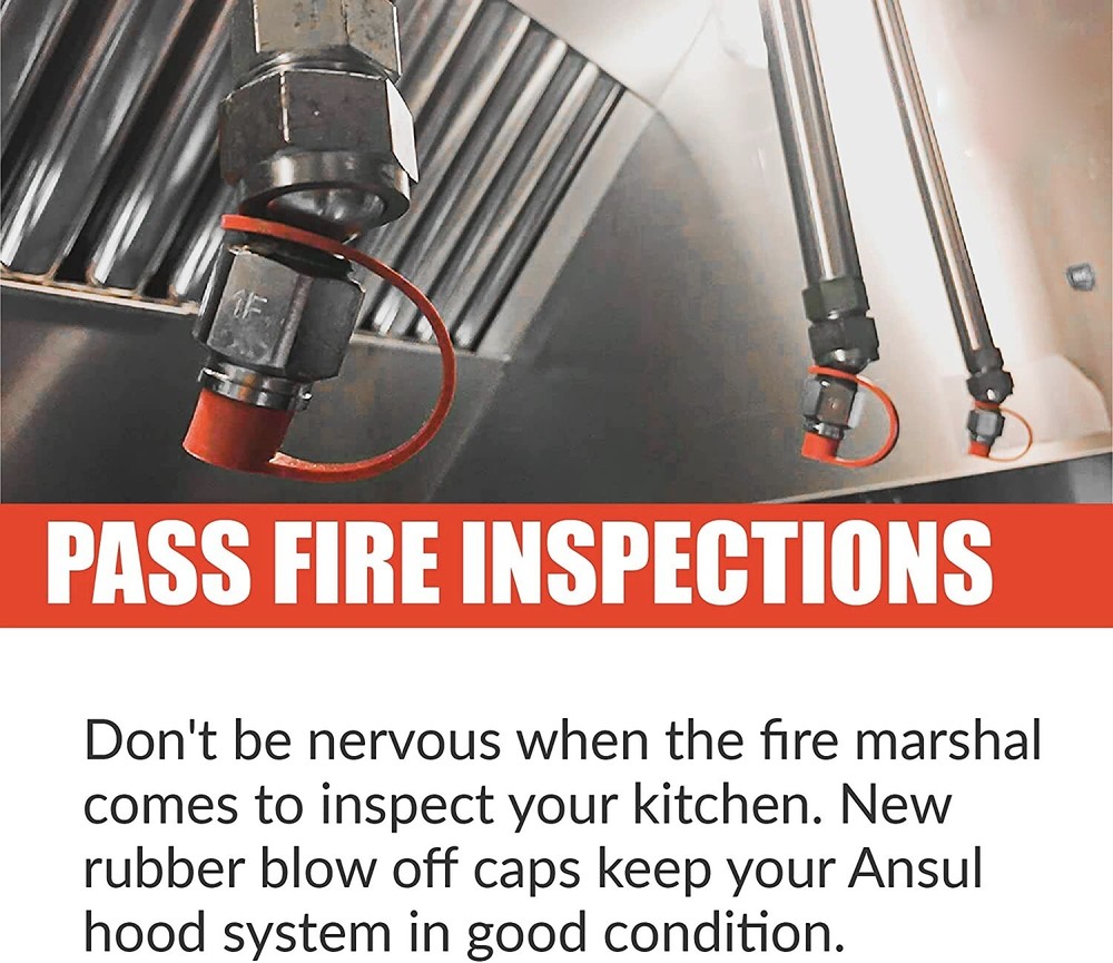 ✅🔥🔥75 Pcs R102 Ansul Type FIRE SUPPRESSION SYSTEM RUBBER BLOW OFF NOZZLE CAP