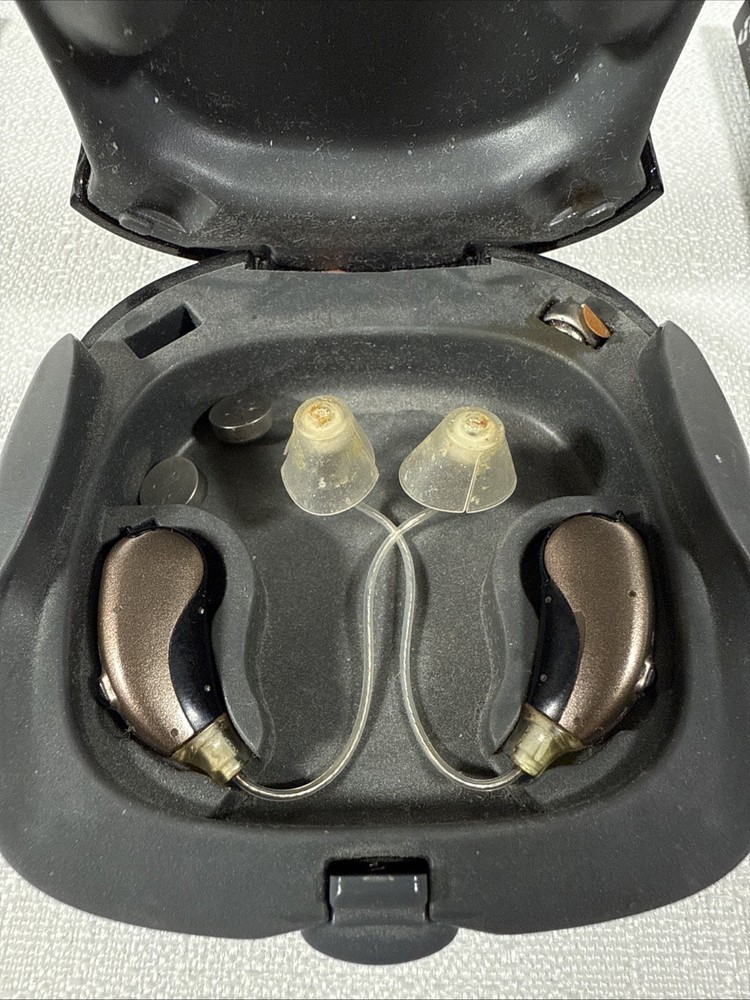 Hansaton Auriga X-Mini Hearing Aids Left & Right With Case