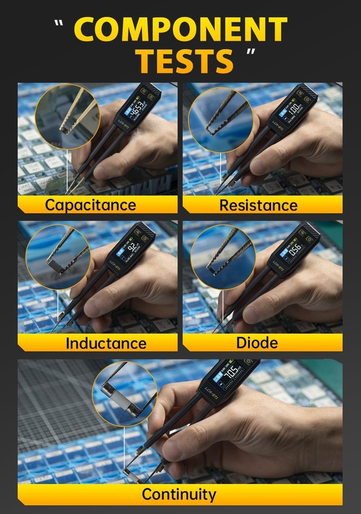 FNRSI Mini Smart LCR Meter - Precision Measurement Tool for Electronics