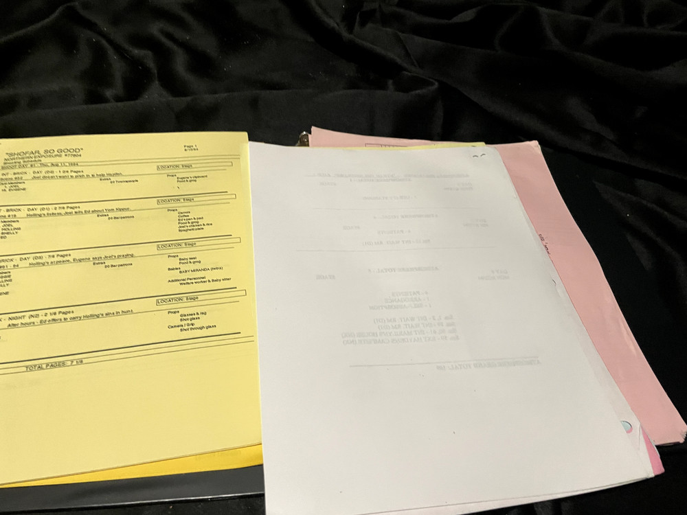 Northern Exposure Script with Cast Polaroids - Shofar, So Good