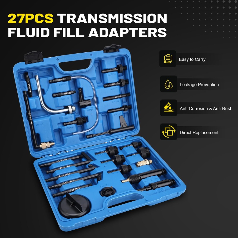 C-Tzu 27PCS Transmission Fluid Filling Adapter Automatic Fluid...