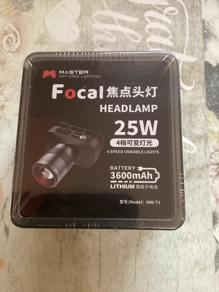 MASTER Off Grid Lighting Rechargeable FOCAL Headlamp, 1000LM Super Bright, New