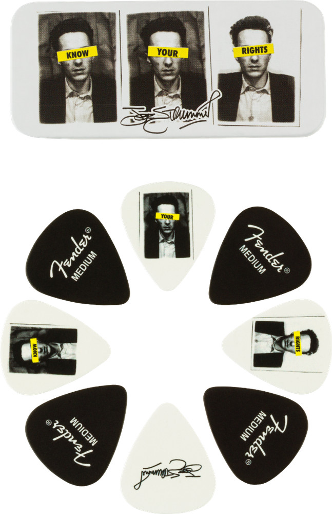 Fender  Joe Strummer Know Your Rights Collector's Pick Tin, 8 Medium Picks