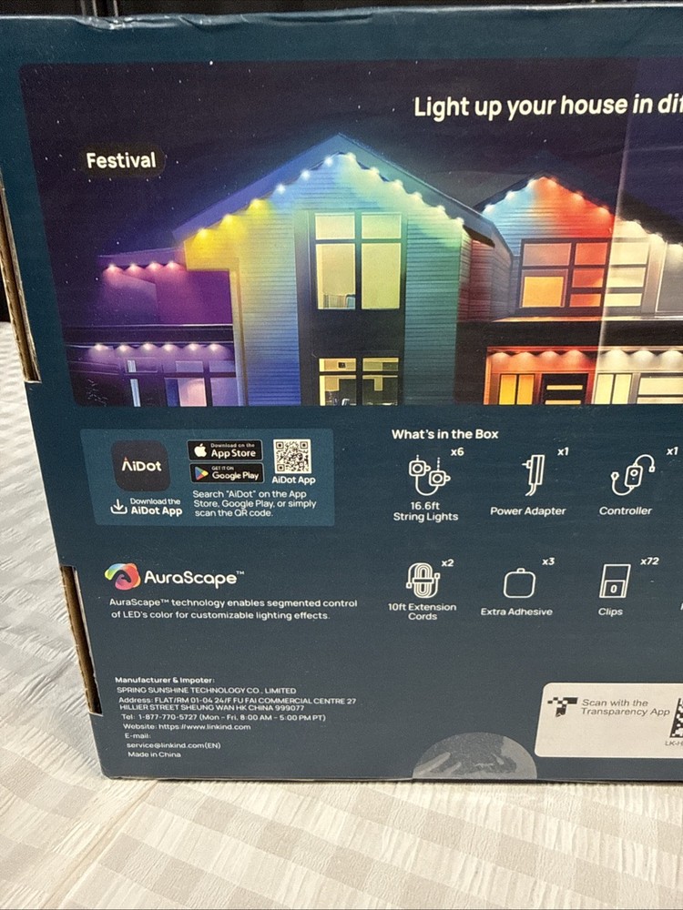 Smart Permanent Outdoor Lights, Smart 100Ft Christmas Lights, New