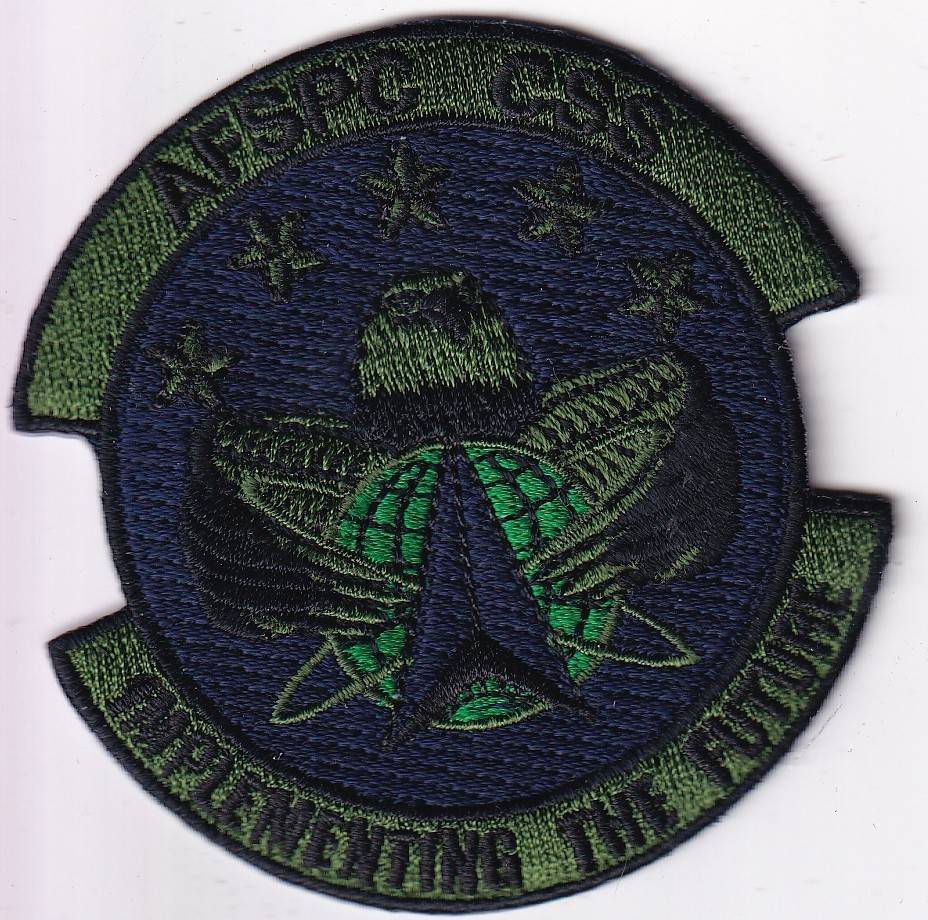 Air Force Space Command Commander Support Staff patch USAF US Air Force muted