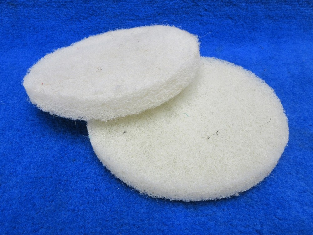 MOTOR SCRUBBER MS1066 White Dry Buffing Pad 7" Qty 2
