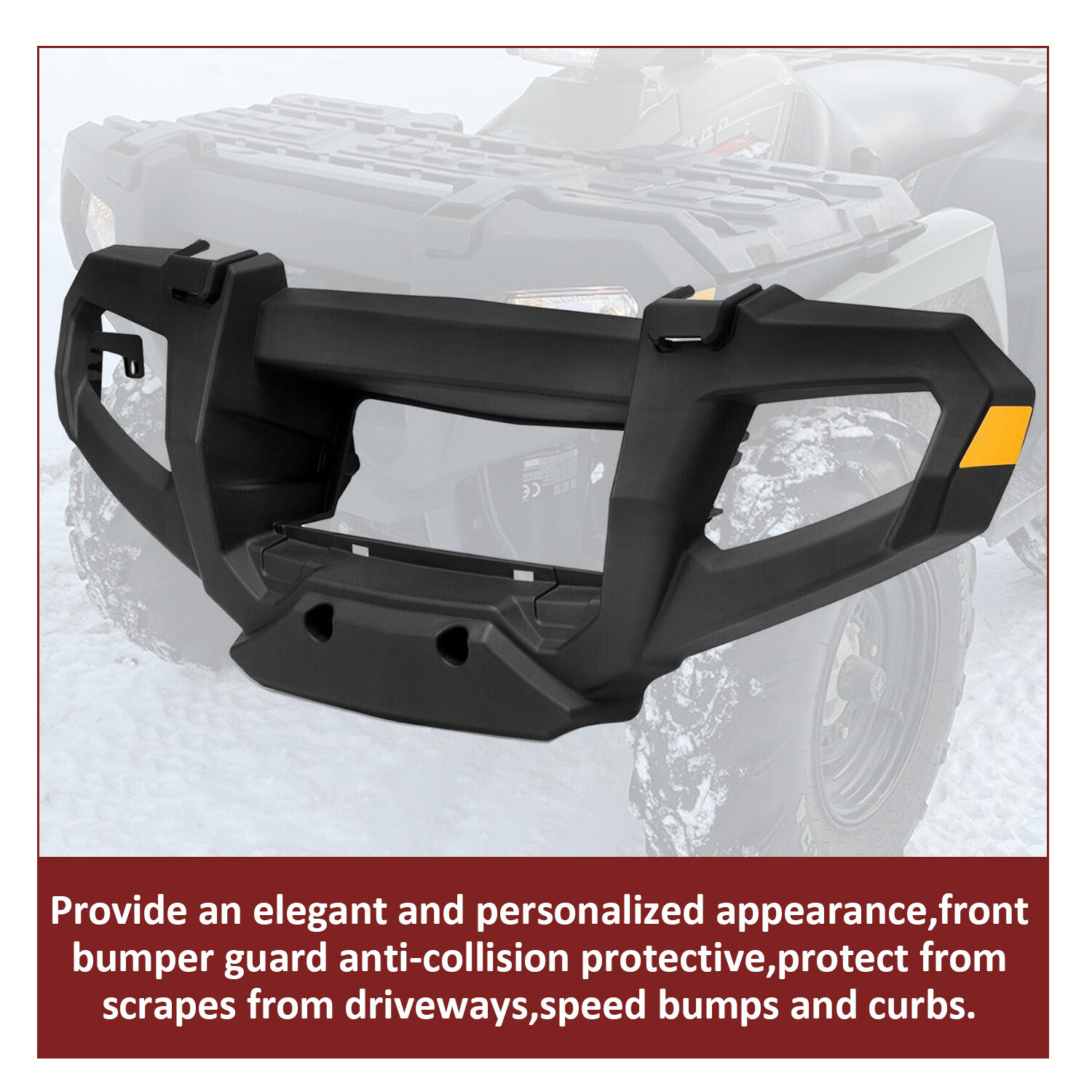 For Polaris 2633527-070 Black Front Bumper 05-2010 Touring Sportsman 800 700 500