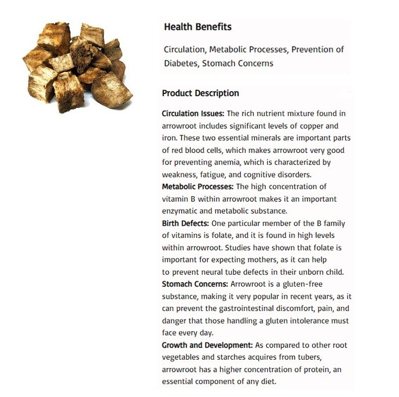 (Medicinal Korean Herb) Arrowroot (갈근 한국산) 4oz (113g)