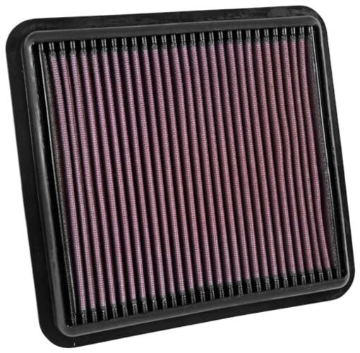 Engine Air Filter: Reusable, Clean Every 75,000 Miles, Washable, Premium,