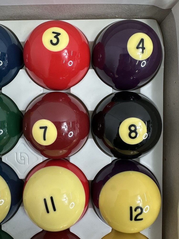 Aramith Belgian Billiard Balls Standard Pool Balls Complete Set Used