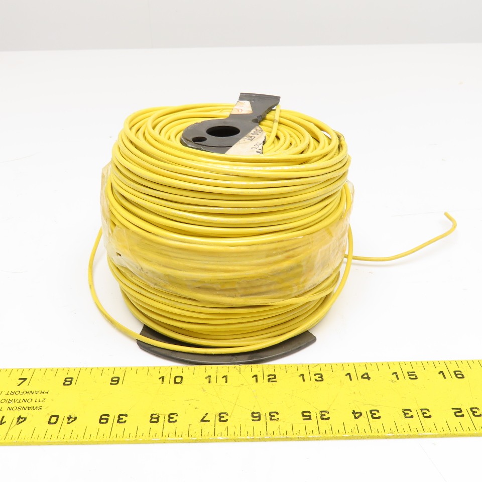 16AWG 600V Yellow Class K PVC Jacket Cable 500' Broken Spool