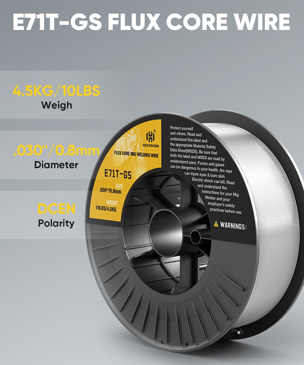 Low Spatter 2.2lbs & 0.030in Flux Core Welding Wire Flux Mig Welder Welding Wire