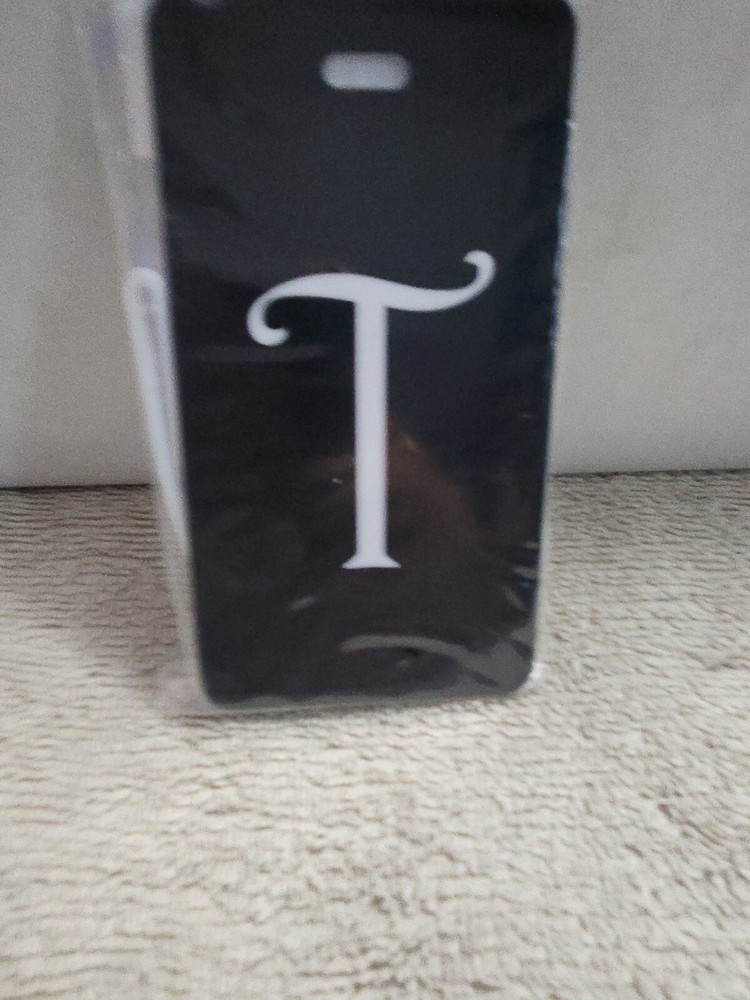 Inventive Travelware " T " Black Luggage Tag
