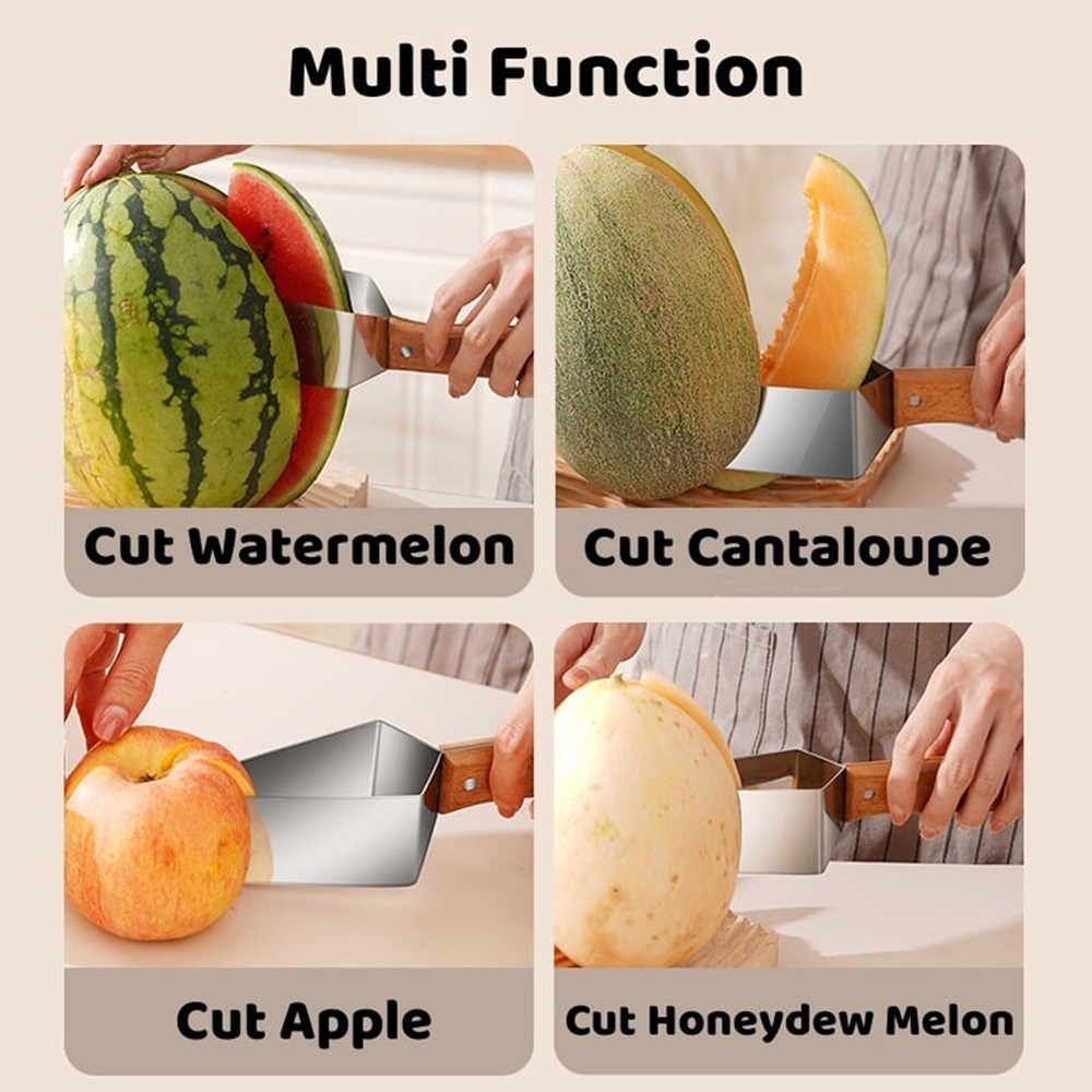 Multi-function Fruit Slicer-Watermelon Slicer, Stainless Watermelon Slicer