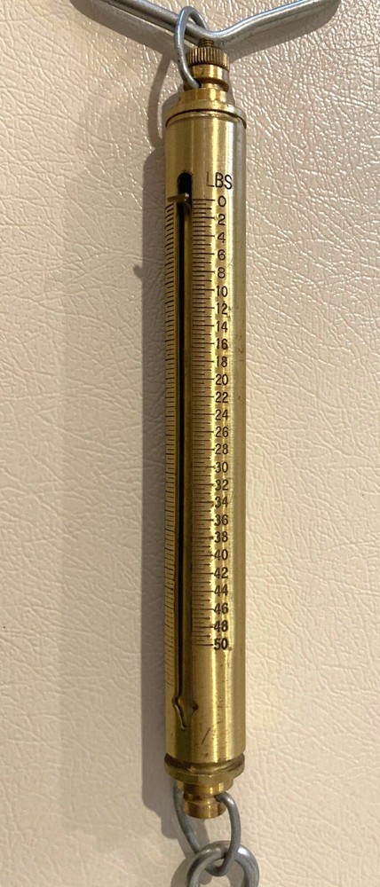 Chatillon IN-50 Brass Linear scale, 50lb x 8oz.