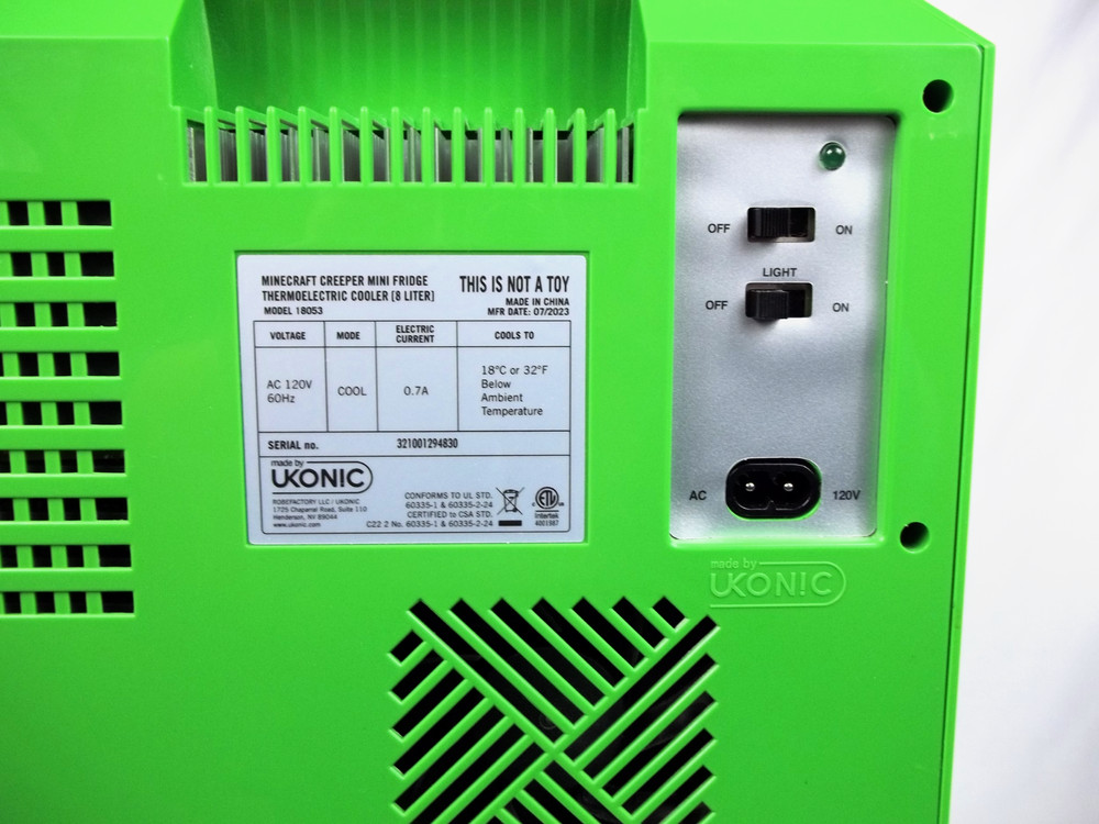 Minecraft Creeper Mini Fridge ☆ Video Game Electronic Fridge ☆ Minecraft Fridge