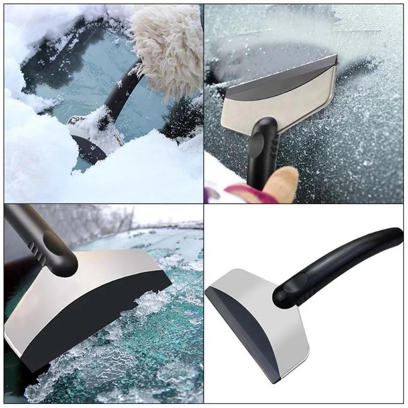 2pcs Multifunction Car Snow Shovel Winter Windshield Defrosting Ice Scraper Tool