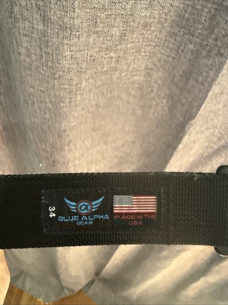 blue alpha gear belt 34