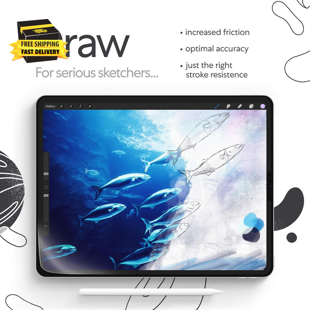 2.0 (Previous Model) for Ipad 10.2"- Screen Protector for Drawing and Writing li