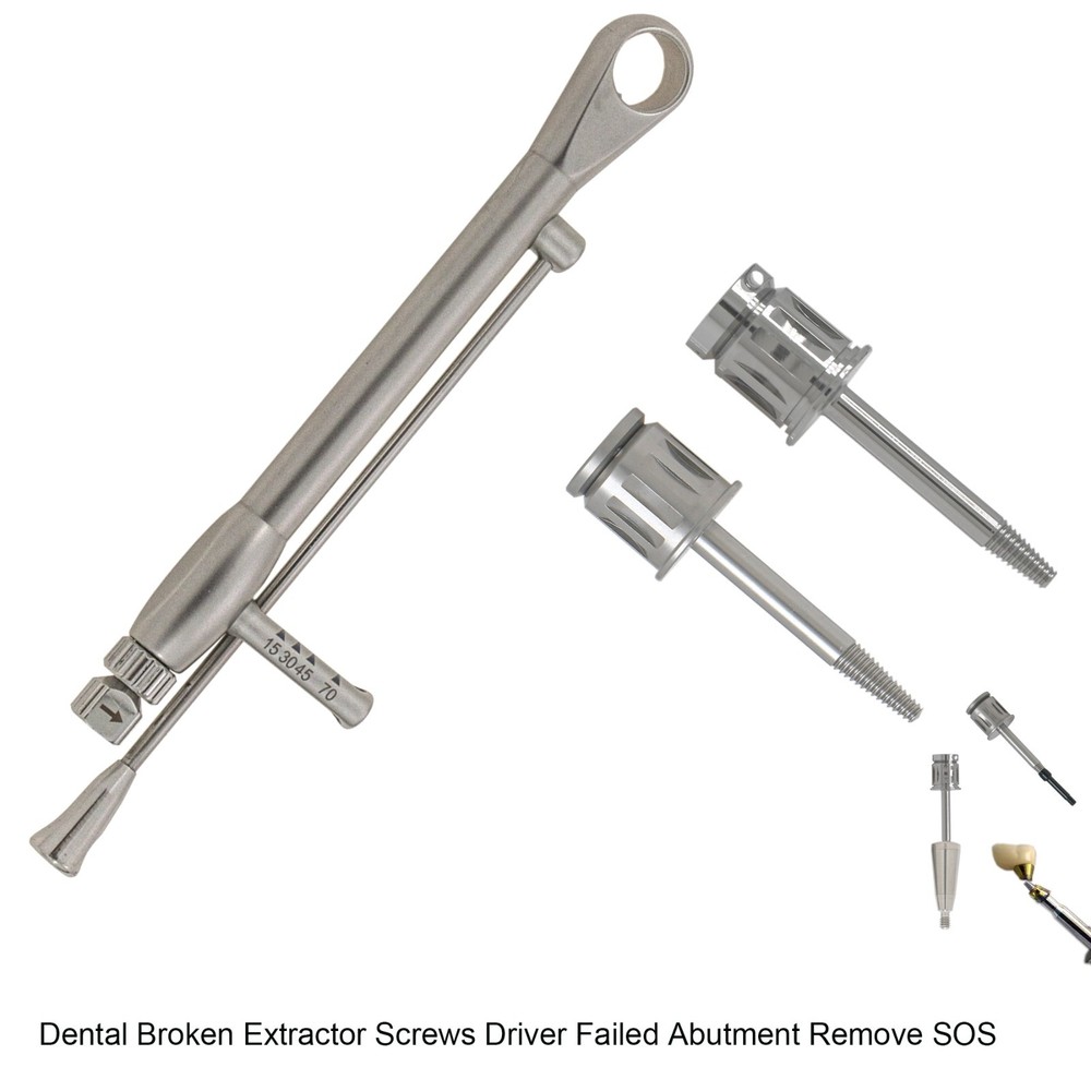 Dental Broken Screw Stripped Failed Abutments Remove Reverse Tap Dill Driver Tip