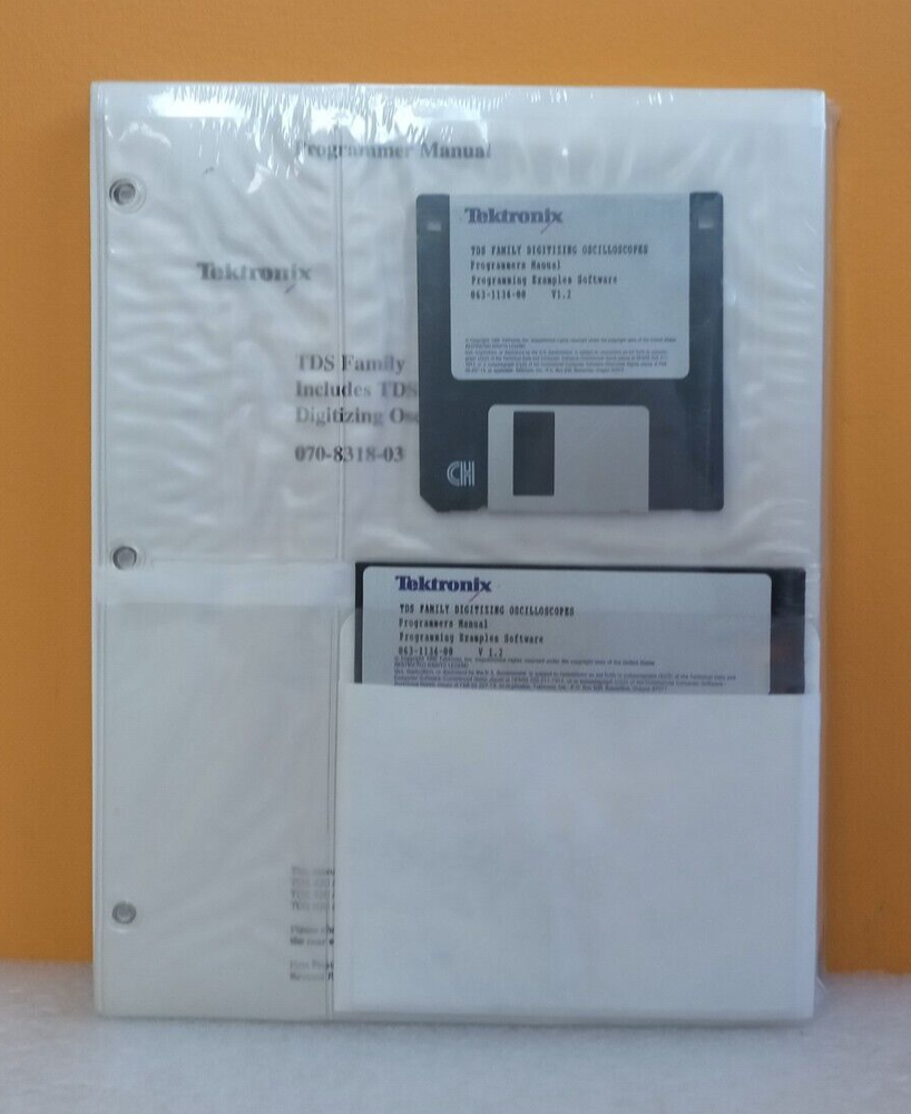 Tektronix 070-8318-03 TDS Family Digitizing Oscilloscopes Programmer Manual.