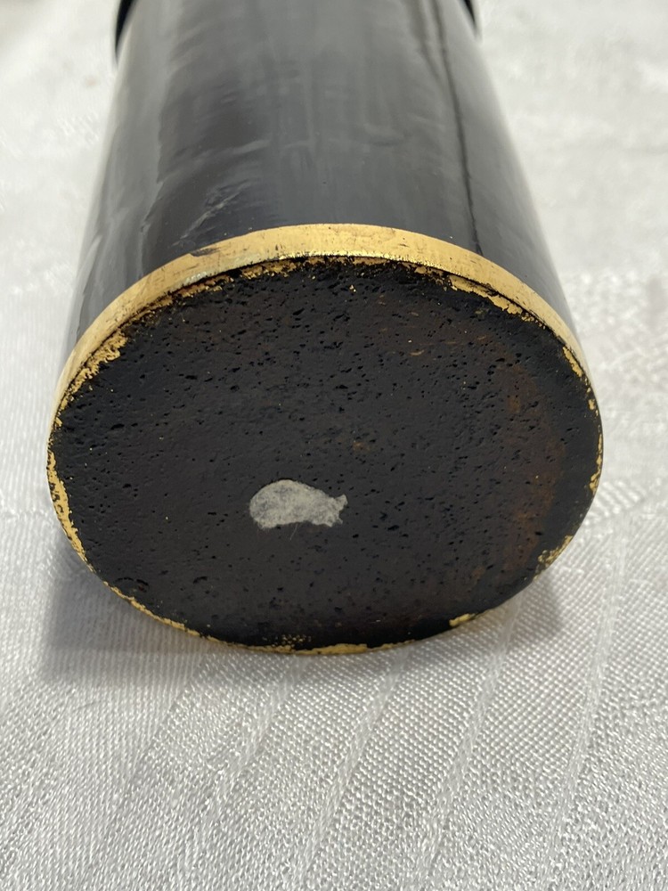 Black Lacquer Container Bar Olive Motif