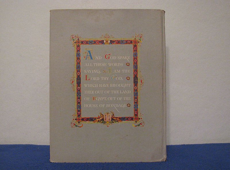 THE TEN COMMANDMENTS ILLUSTRATOR ARTHUR SZYK HC UNCUT PAGES FIRST EDITION 1947 G