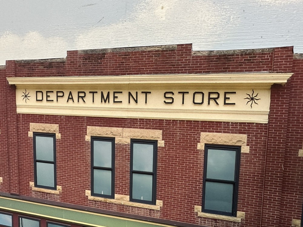 O Scale DEPARTMENT STORE - Building Flat/ front w/LED - scratch built Lionel MTH