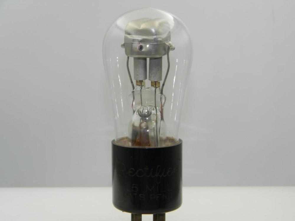 Very Rare 1928 Q*R*S Redtop Rectifier 85 MILL Engraved Base Serious Tubes S508