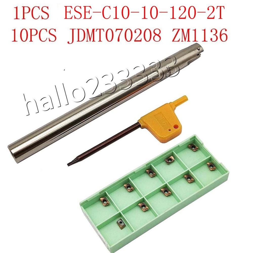 ESE-C10-10-120-2T 2Flute Path end mill turning tool +JDMT0702 CNC carbide insert