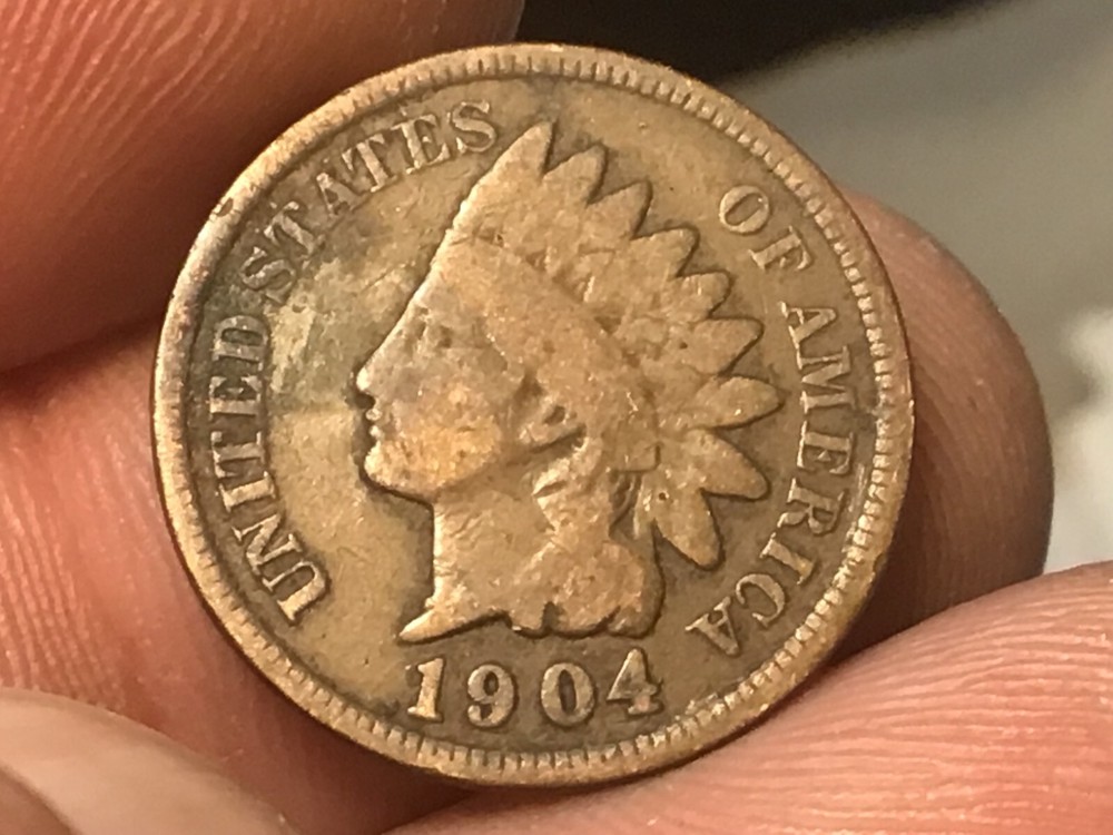 1904 Indian Head Cent Penny, 1 coin