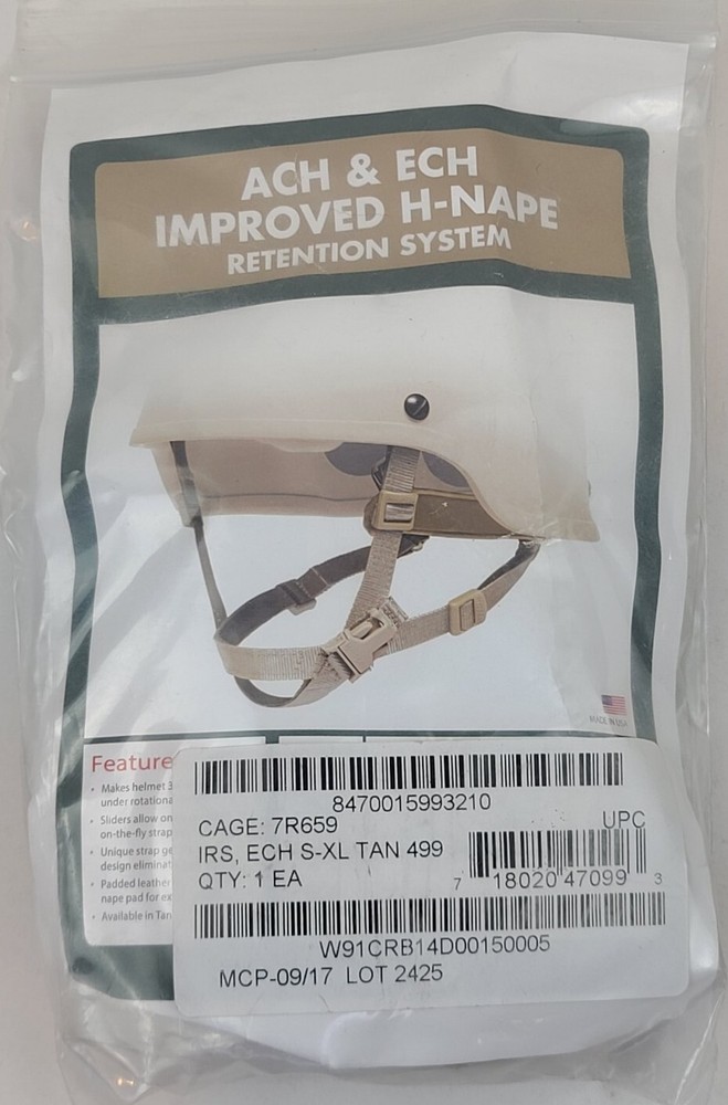 OPS CORE TAN ECH IMPROVED H-NAPE RETENTION SYSTEM - SIZE S - XL