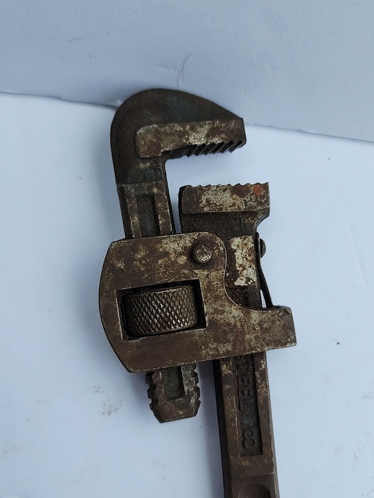 Vintage Durex Pipe Wrench 8'' West Germany Solid Steel