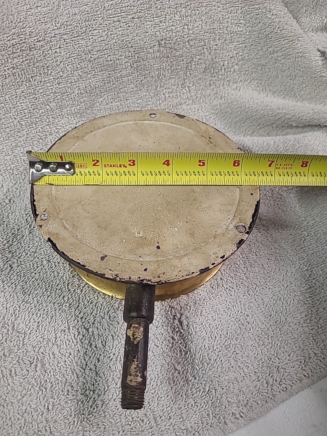 Antique Brass Gauge. Crosby Steam Gage And Valve Co. Boston 1914.