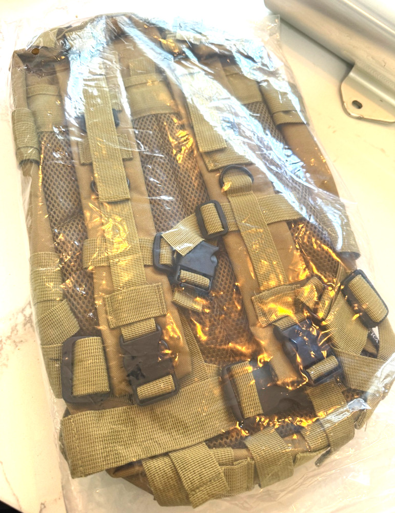 Rattlesnake Tactical Sling Backpack MOLLE Range Bag Hunter Tan Green Pack NWT