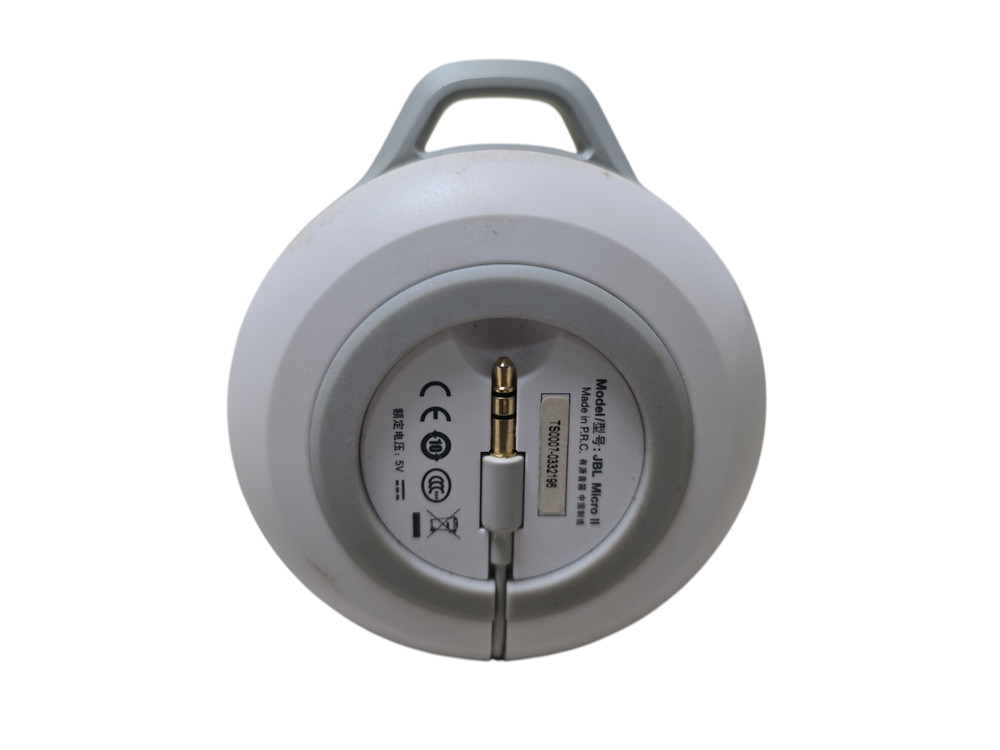 JBL Micro II Wireless Portable Bluetooth Speaker White tested good