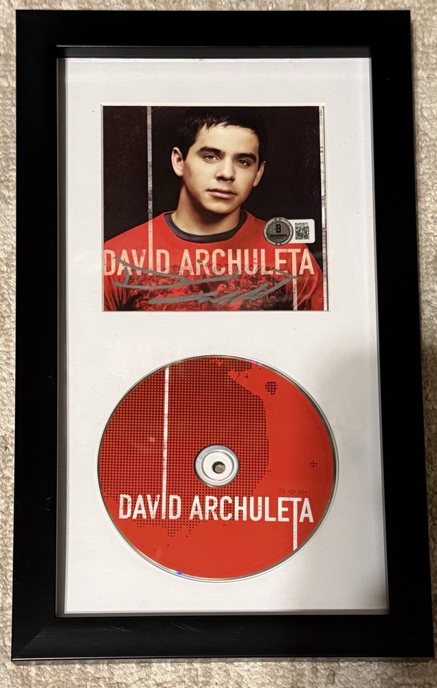 DAVID ARCHULETA SIGNED SELF-TITLED CD IN FRAME - BECKETT COA