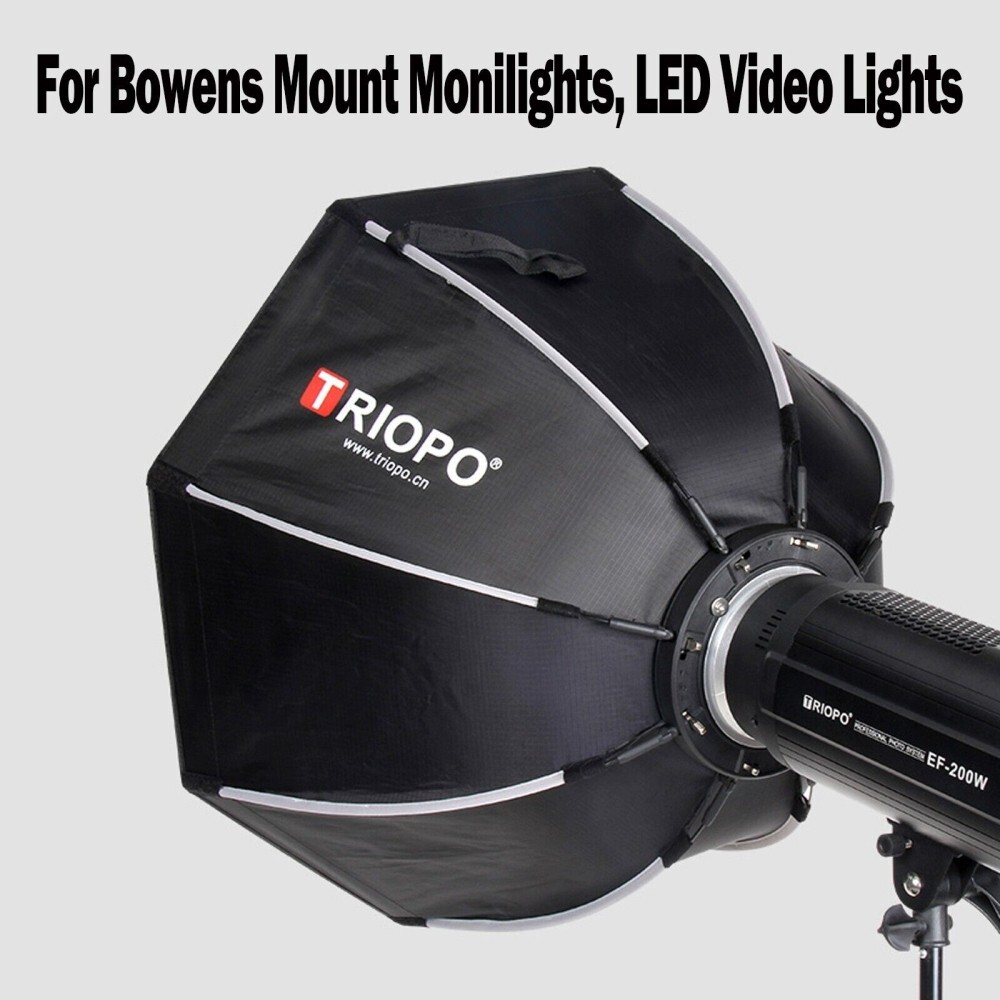 US TRIOPO K2-65 65cm/25.6'' Quickly Release Bowens Mount Flash Octagon Softbox