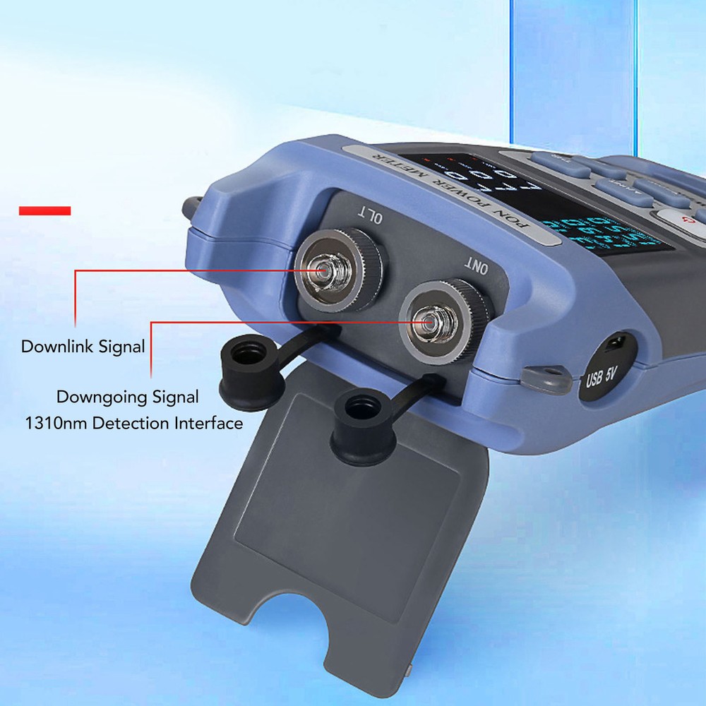 Optical Fiber Power Meter Digital Display Optic Cable PON Tester Set Kit