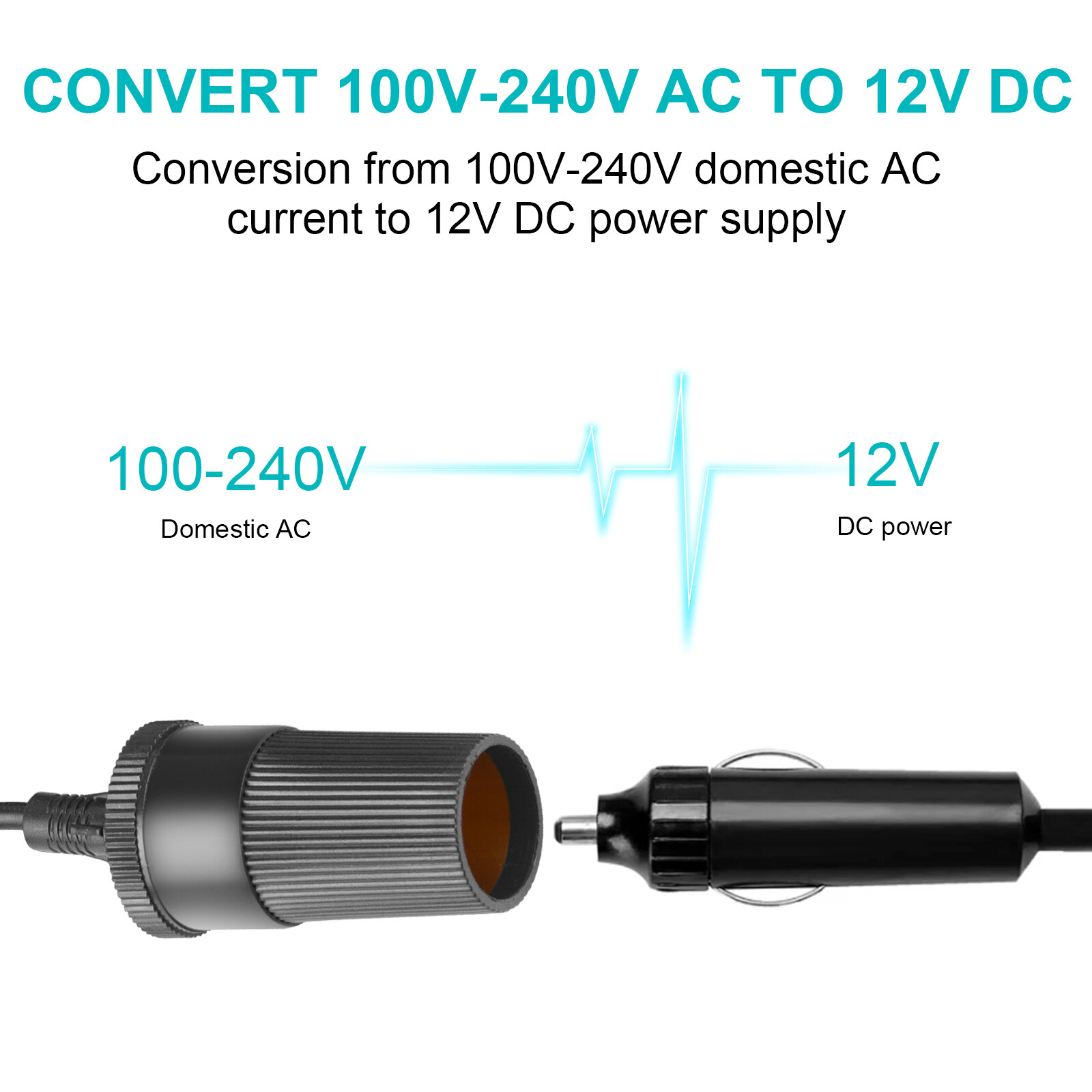110V AC to 12V Car Cigarette Lighter DC 10A 120W Power Adapter Converter Charger