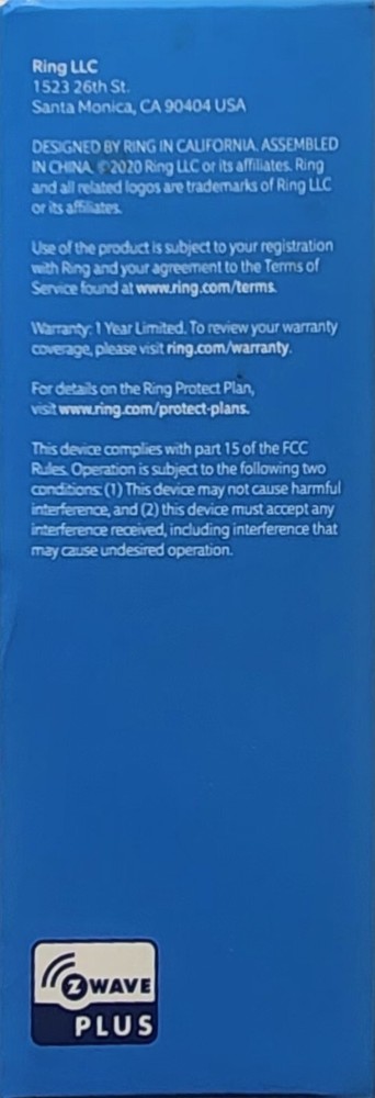 RING Mountable Keypad ALARM KEYPAD ( for Ring Alarm), White,