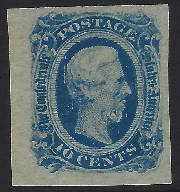 CSA # 12 - Deep Blue - Keatinge & Ball - Mint NG - XF / Superb Jumbo    (P-3816)