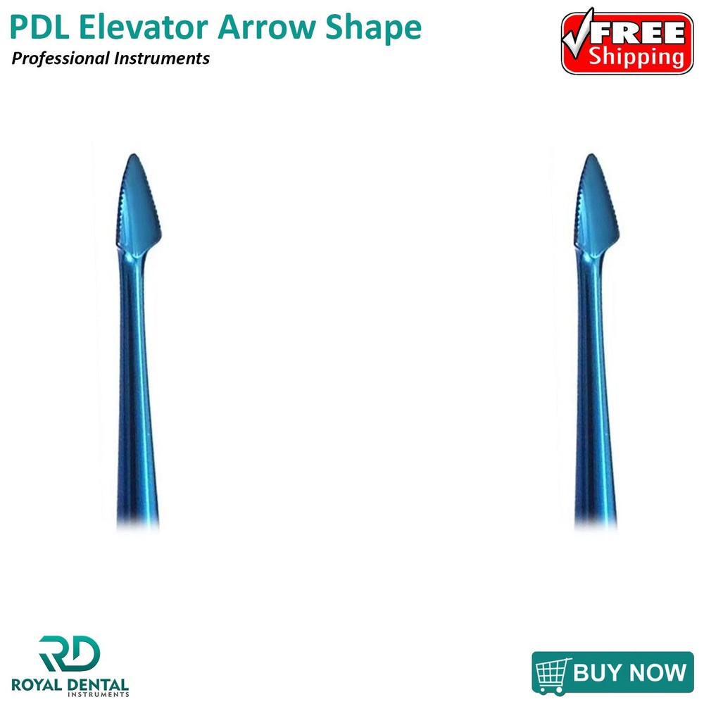 PDL Arrow Shape Elevator Dental Luxating Serrated Spade Luxation Titanium Coated