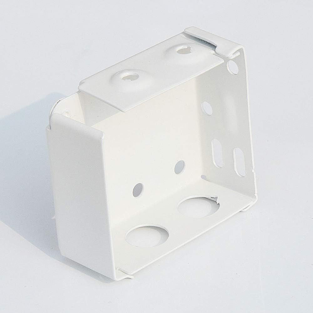 Cutelec 2Pcs Box Mounting Bracket for High Profile Blinds 2Inch White Color