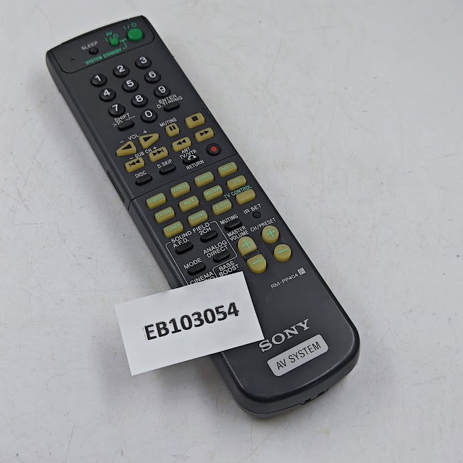 Sony RM-PP404 AV System Remote - Working, No Accessories