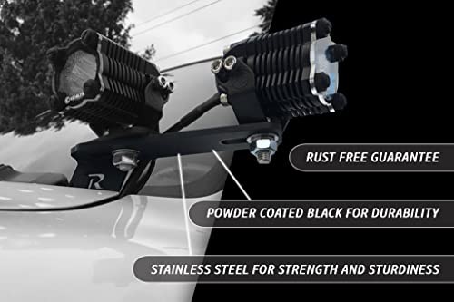 Ditch Light Bracket Extensions Pair | Compatible with Most Manufacturers